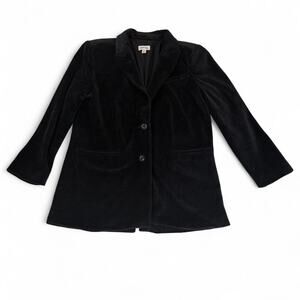 Open Edit Black Velvet Oversized Blazer M Witchy Whimsigoth Vampire